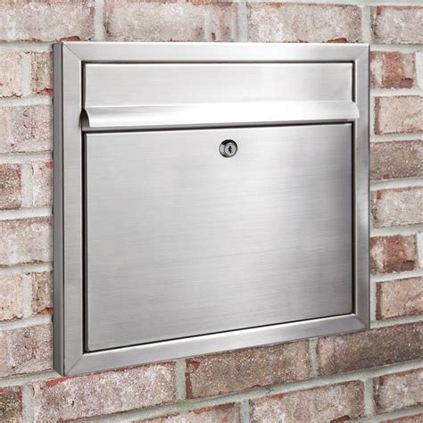 post box stainless steel|stainless steel wall mounted mailbox.